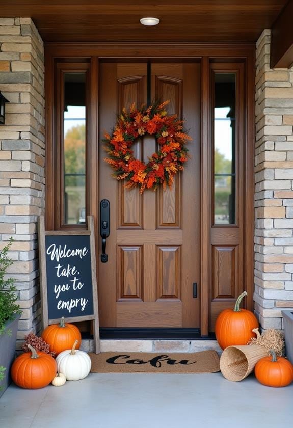 thanksgiving chalkboard welcome sign