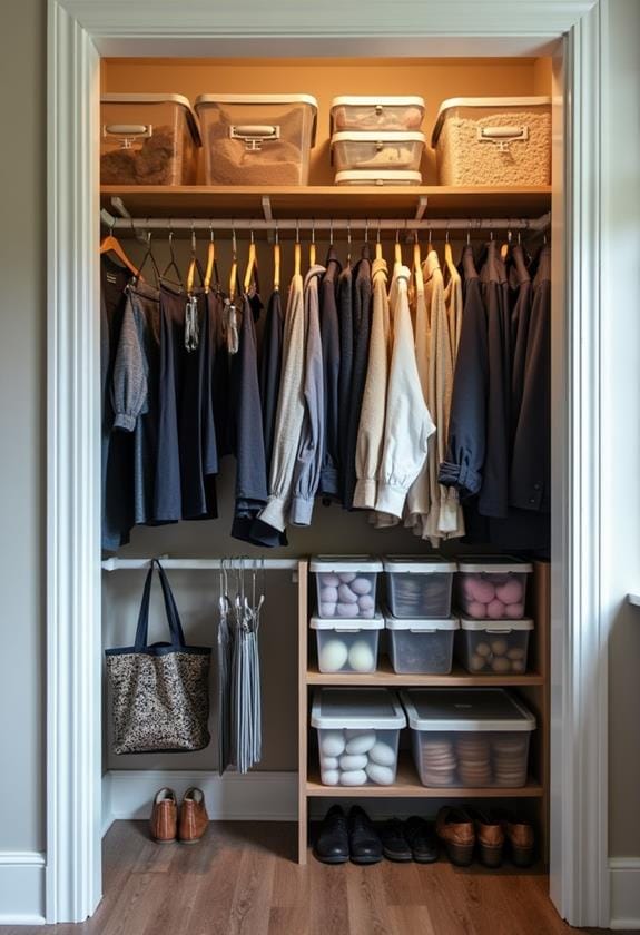 tiny closet optimization tips