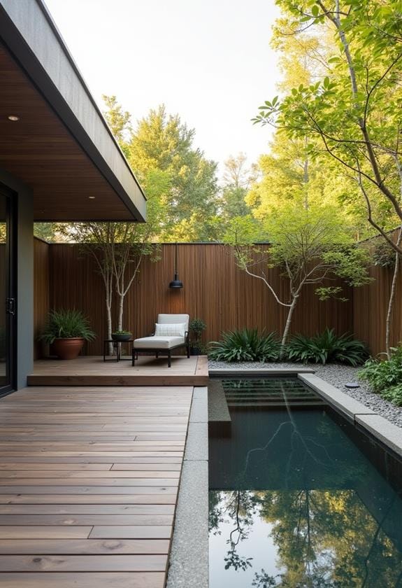 tranquil outdoor living space