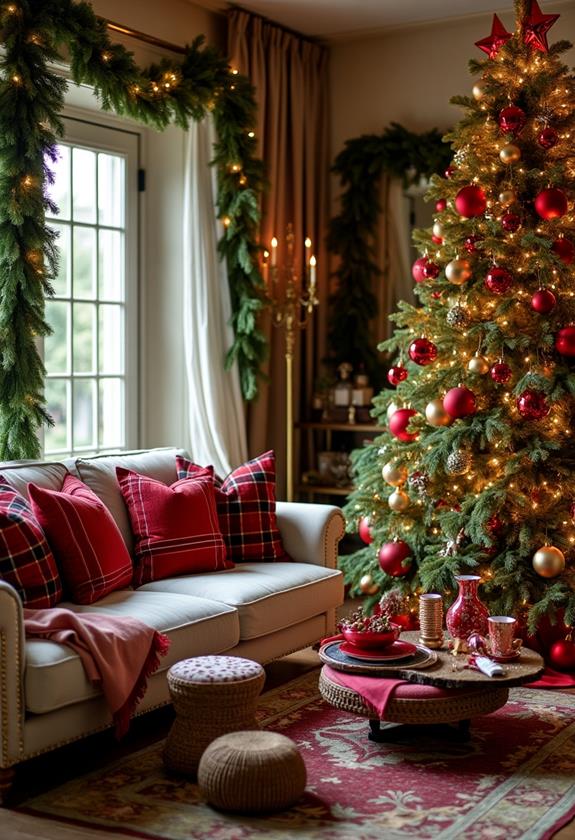transformative red green decor