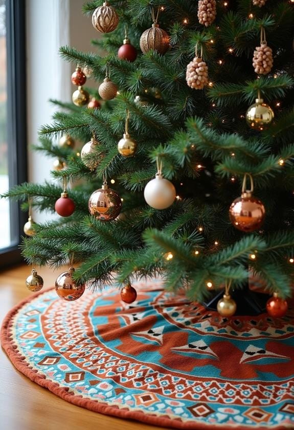tribal design tree skirts
