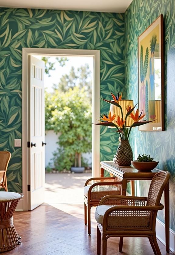 tropical entryway decor ideas