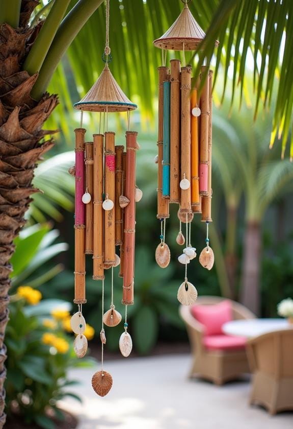 tropical wind chimes collection