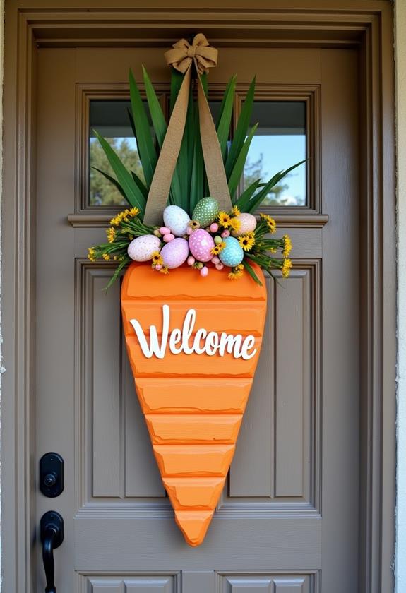 vegetable inspired greeting decoration