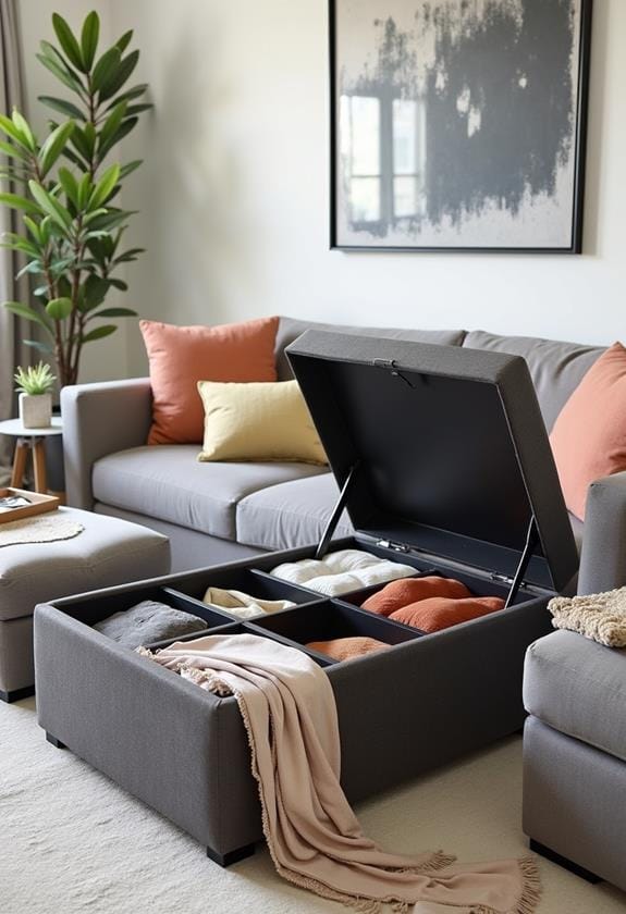 versatile ottoman with storage