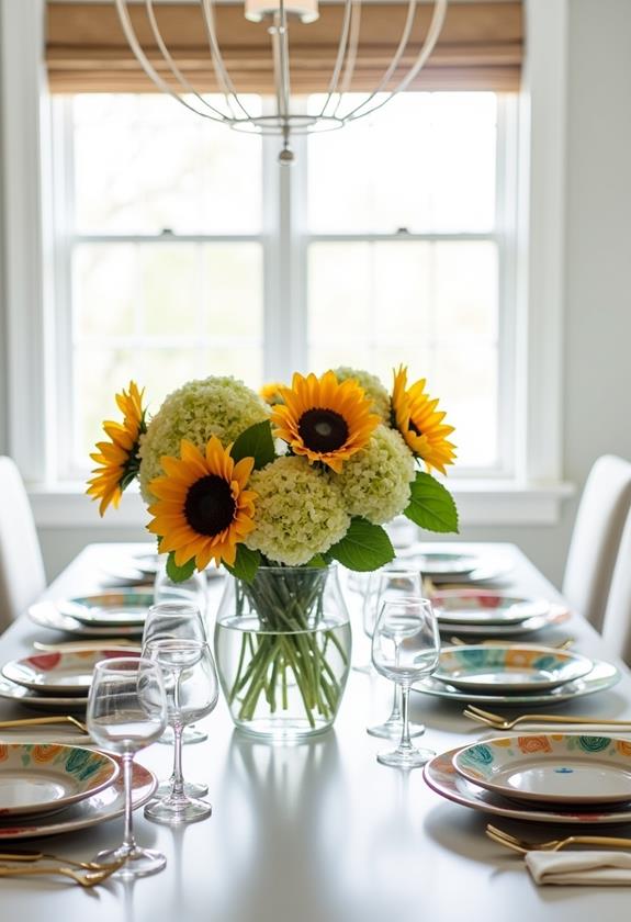 vibrant blooming floral designs