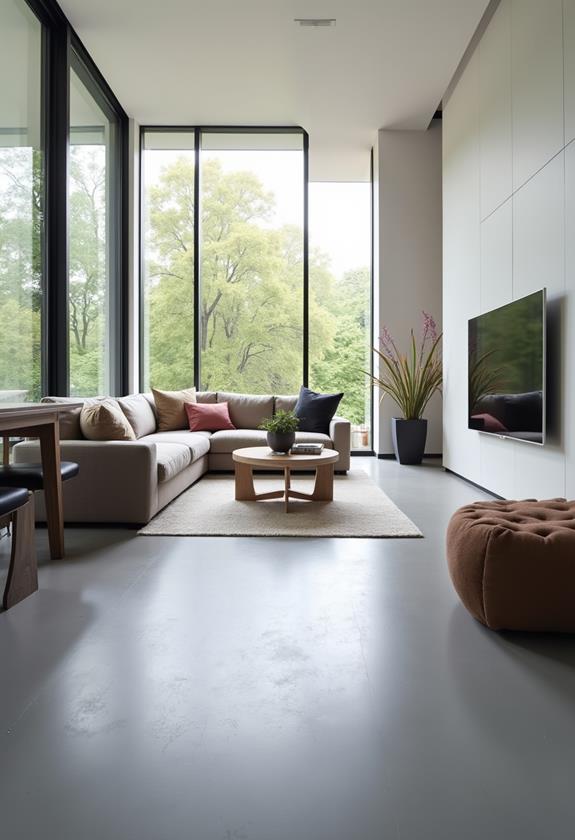 vibrant colored concrete surfaces