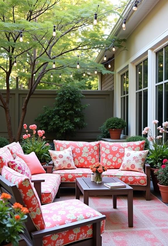 vibrant cushion outdoor transformation