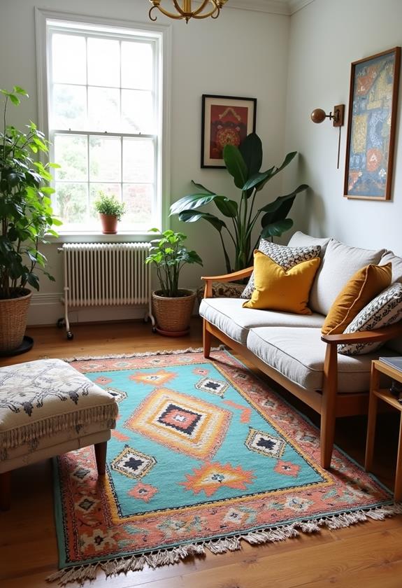 vibrant decorative floor coverings