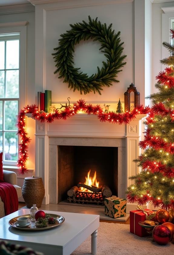 vibrant decorative paper chains