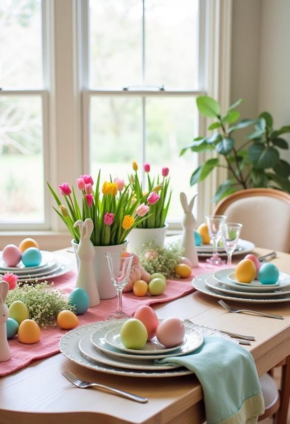 vibrant easter egg celebration