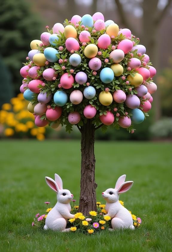 vibrant easter egg decoration