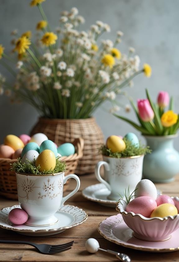 vibrant easter egg decorations