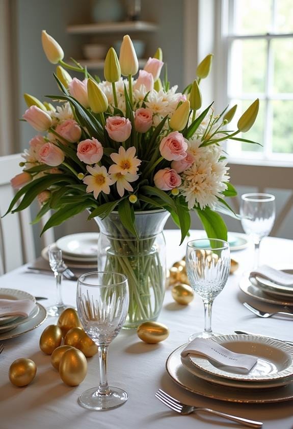 vibrant floral display event