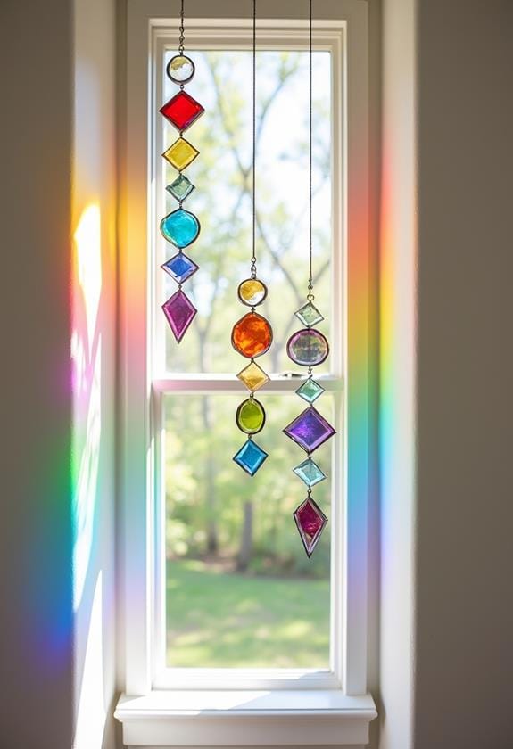 vibrant glass window ornaments