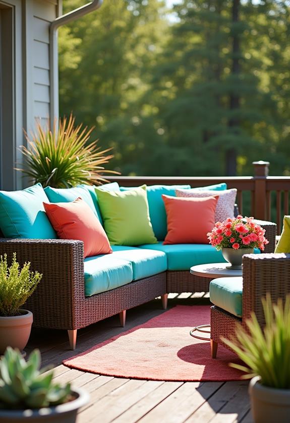 vibrant patio seating accessories