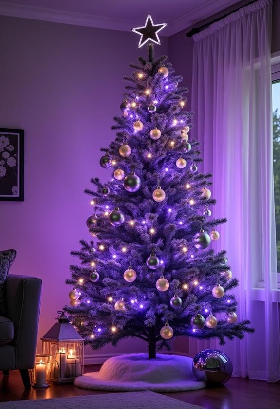 vibrant purple lighting effects