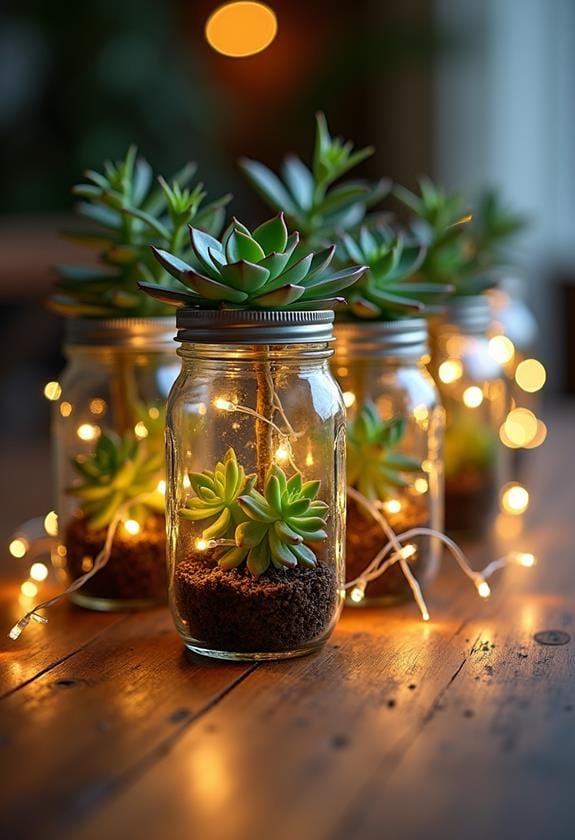 vibrant seasonal succulent landscaping