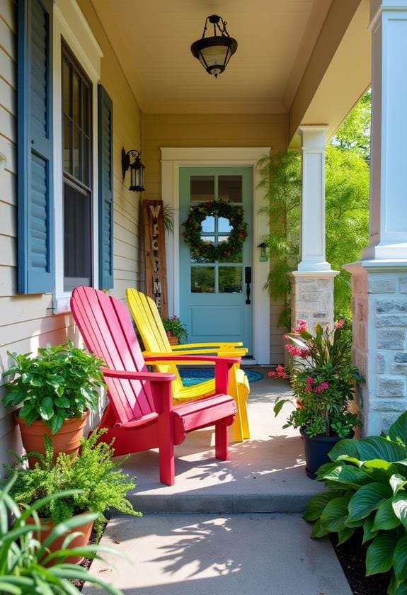 vibrant summer yard decorations