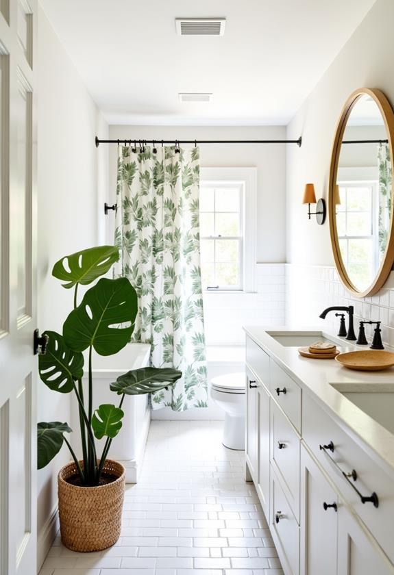 vibrant tropical plant decor