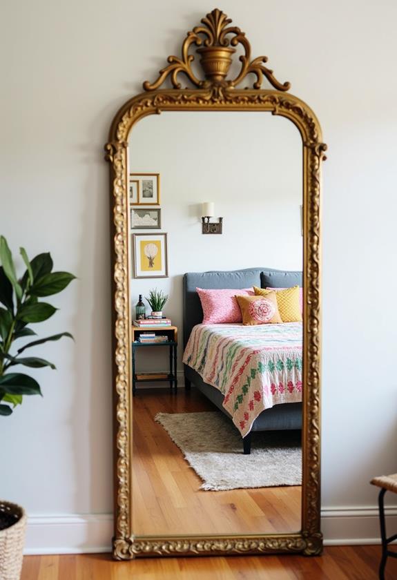 vintage reflective wall decor
