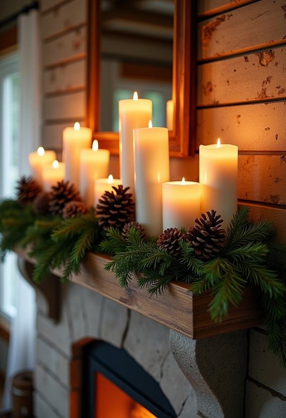 warm ambiance in candles