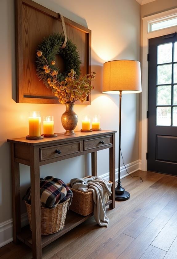 warm atmosphere with candles