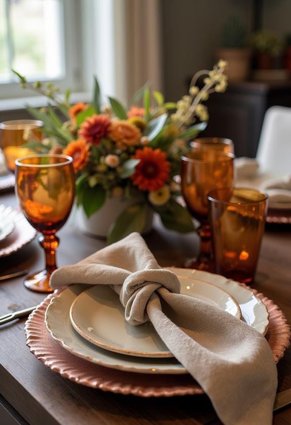 warm fall color scheme