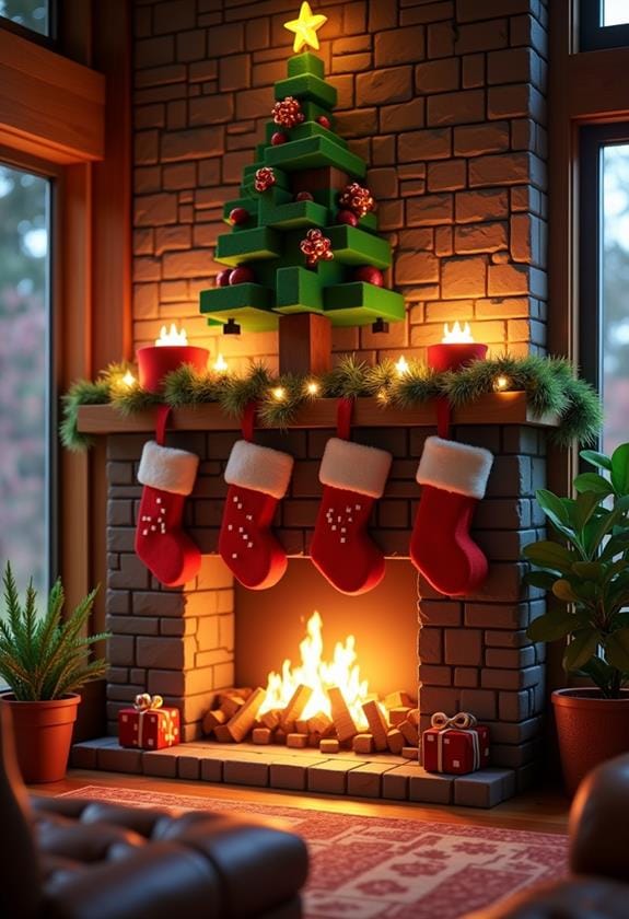 warm festive holiday scene