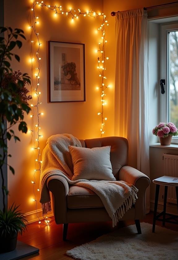 warm inviting reading space