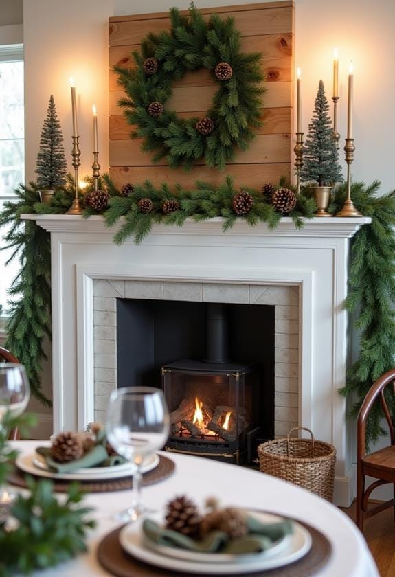 warm mantel decor ideas