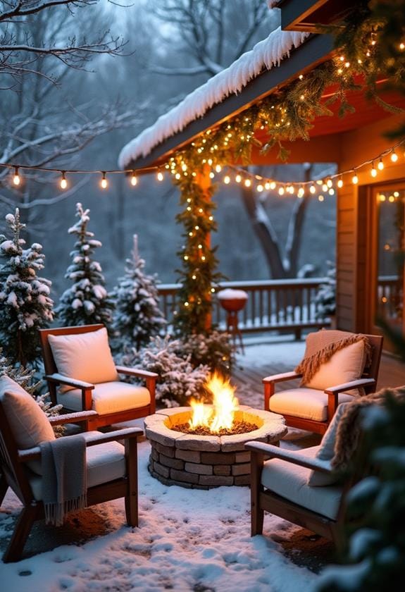 warm winter patio inspiration