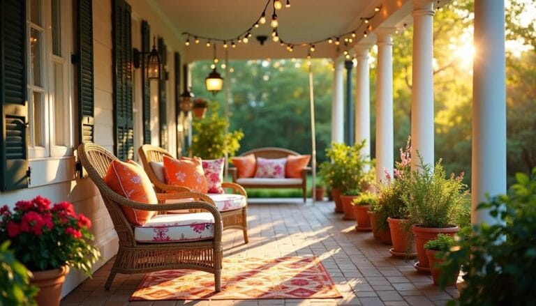 welcoming summer porch decor