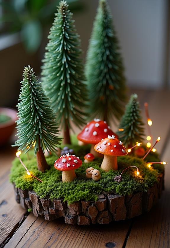 whimsical woodland table decor