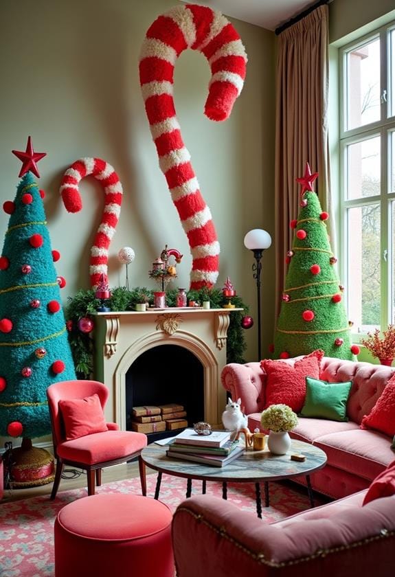 whoville inspired christmas decorations ideas