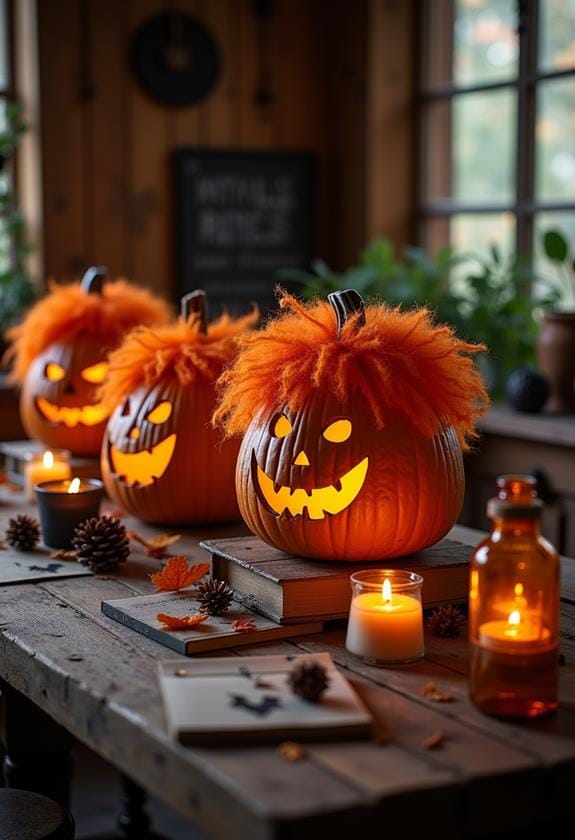 wigged pumpkins by winifred