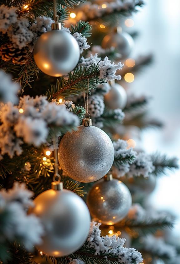 winter decor pinecones berries