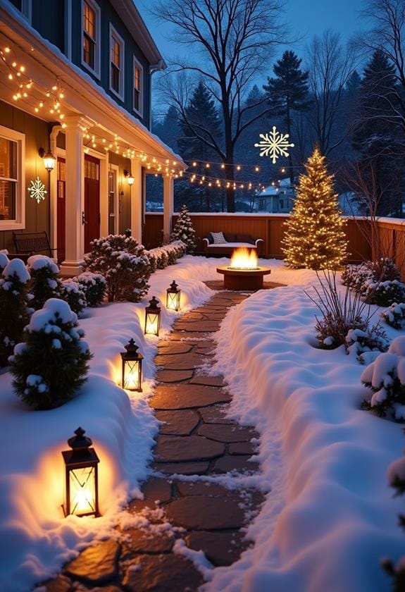 winter holiday light shows