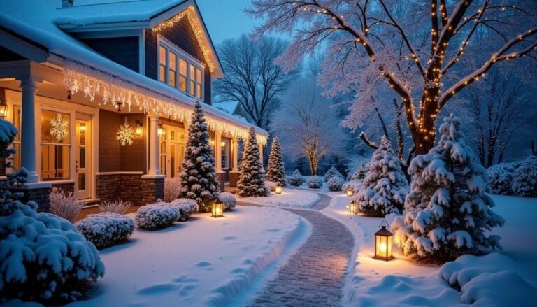 winter yard decor inspiration