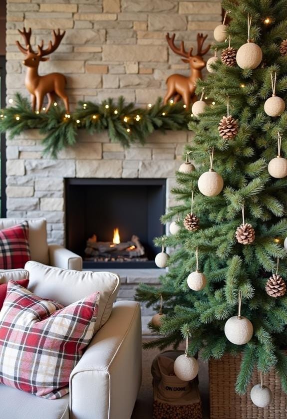 woodland inspired festive decor